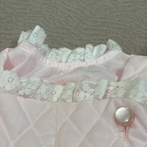 Vintage! Pink 3 piece overall, shirt & doll baby set, baby 9-12 months - Picture 12 of 12